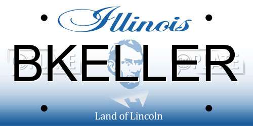 BKELLER Illinois License Plate