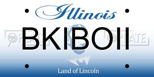BKIBOII Illinois License Plate