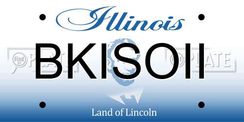 BKISOII Illinois License Plate