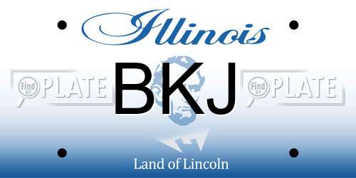 BKJ Illinois License Plate