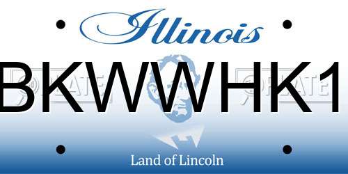 BKWWHK1 Illinois License Plate