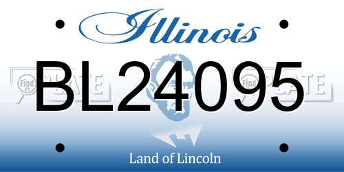 BL24095 Illinois License Plate