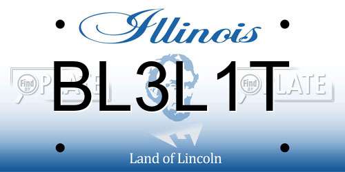 BL3L1T Illinois License Plate