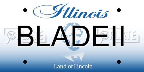BLADEII Illinois License Plate