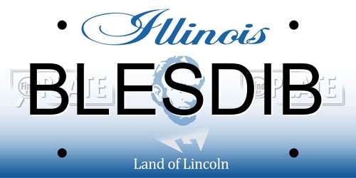 BLESDIB Illinois License Plate