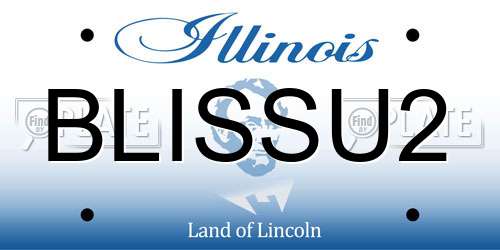 BLISSU2 Illinois License Plate
