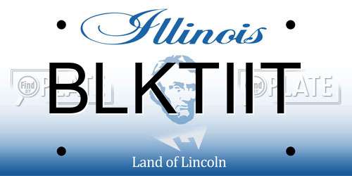 BLKTIIT Illinois License Plate