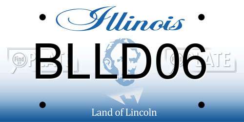 BLLD06 Illinois License Plate