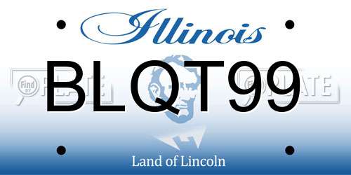 BLQT99 Illinois License Plate