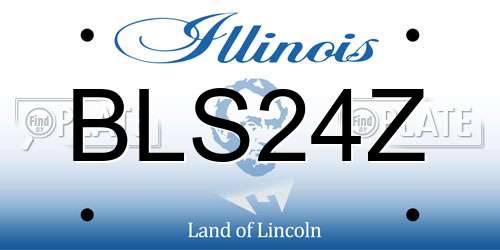 BLS24Z Illinois License Plate