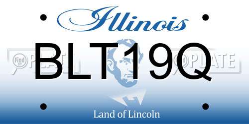 BLT19Q Illinois License Plate