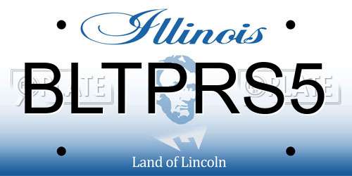 BLTPRS5 Illinois License Plate