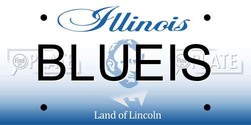 BLUEIS Illinois License Plate
