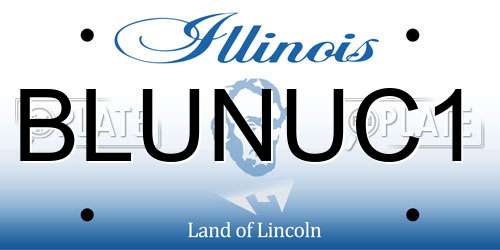 BLUNUC1 Illinois License Plate