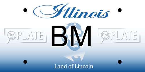 BM Illinois License Plate