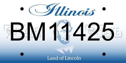 BM11425 Illinois License Plate
