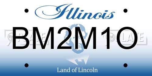 BM2M1O Illinois License Plate