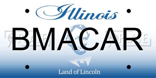 BMACAR Illinois License Plate