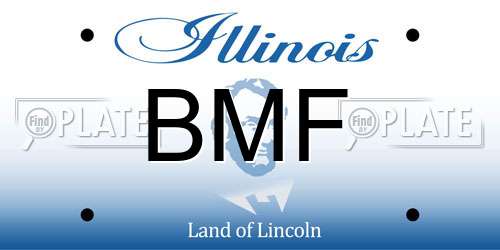 BMF Illinois License Plate