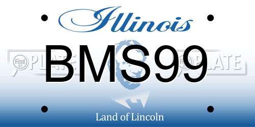 BMS99 Illinois License Plate