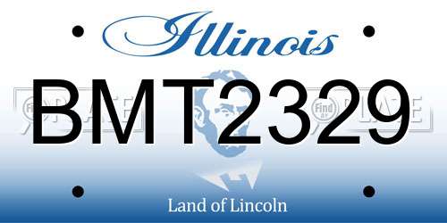 BMT2329 Illinois License Plate