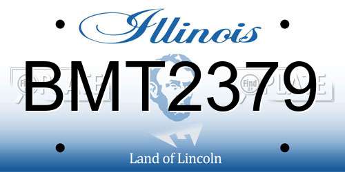 BMT2379 Illinois License Plate