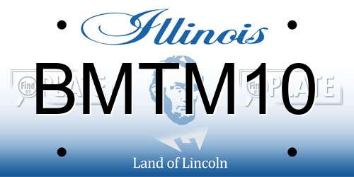 BMTM10 Illinois License Plate