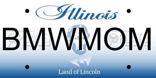 BMWMOM Illinois License Plate