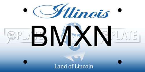 BMXN Illinois License Plate