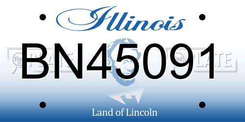 BN45091 Illinois License Plate