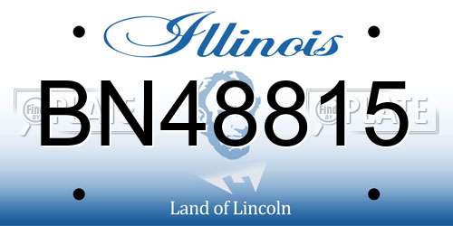 BN48815 Illinois License Plate