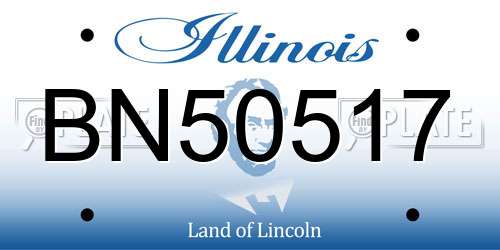 BN50517 Illinois License Plate