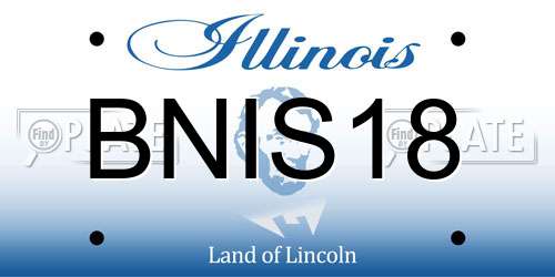 BNIS18 Illinois License Plate