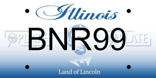 BNR99 Illinois License Plate