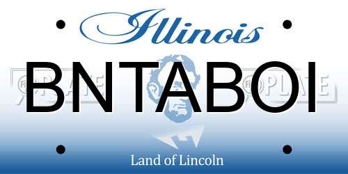 BNTABOI Illinois License Plate