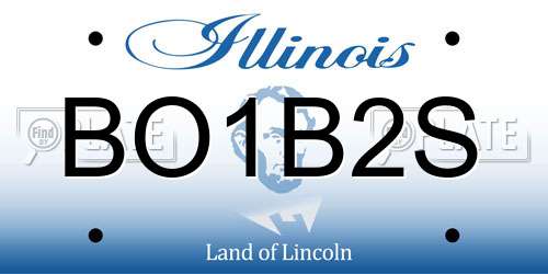 BO1B2S Illinois License Plate