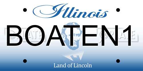 BOATEN1 Illinois License Plate