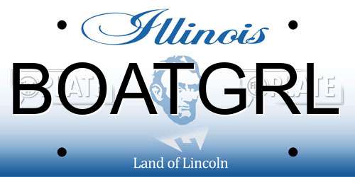 BOATGRL Illinois License Plate