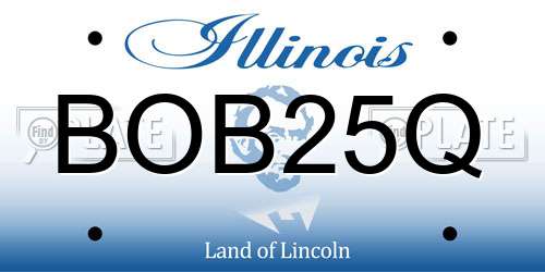 BOB25Q Illinois License Plate