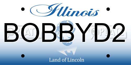 BOBBYD2 Illinois License Plate