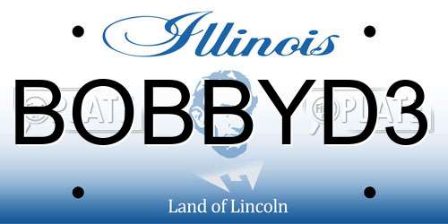 BOBBYD3 Illinois License Plate