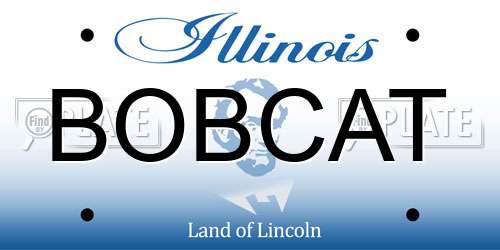 BOBCAT Illinois License Plate