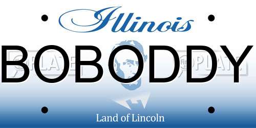 BOBODDY Illinois License Plate