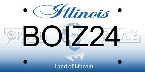 BOIZ24 Illinois License Plate
