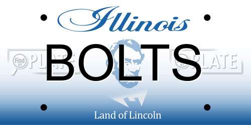 BOLTS Illinois License Plate