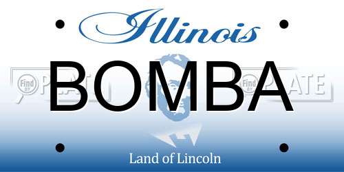 BOMBA Illinois License Plate