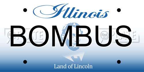 BOMBUS Illinois License Plate
