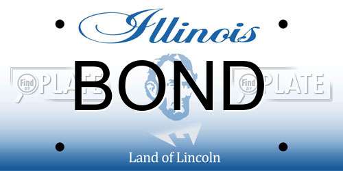 BOND Illinois License Plate