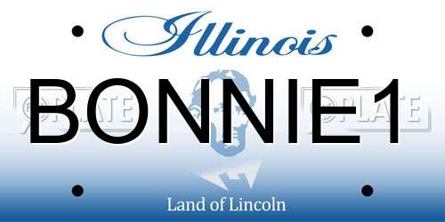 BONNIE1 Illinois License Plate