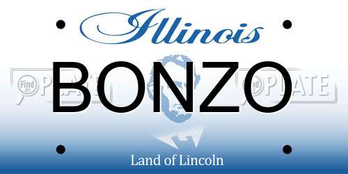 BONZO Illinois License Plate